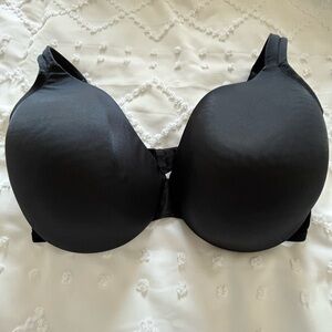 Lane Bryant Cacique Lightly Lined Underwire Black Bra size 40F